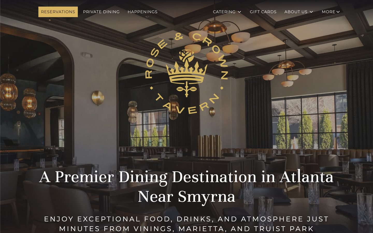 How Rose & Crown Turns Atlanta Search Traffic Into Reservations, Orders, and Regulars
