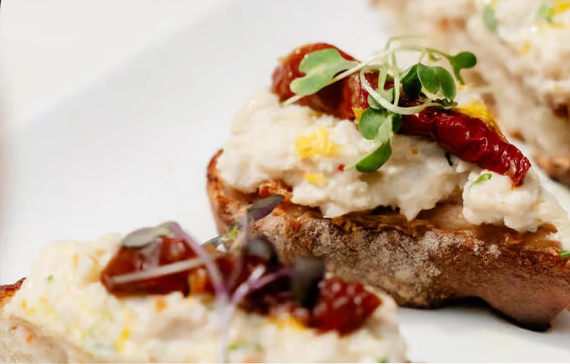 Crab + Shrimp Bruschetta