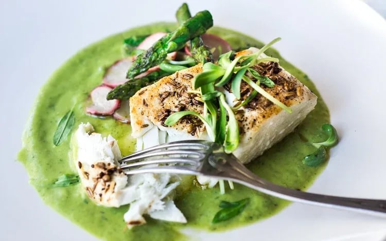 Fennel-Crusted Halibut